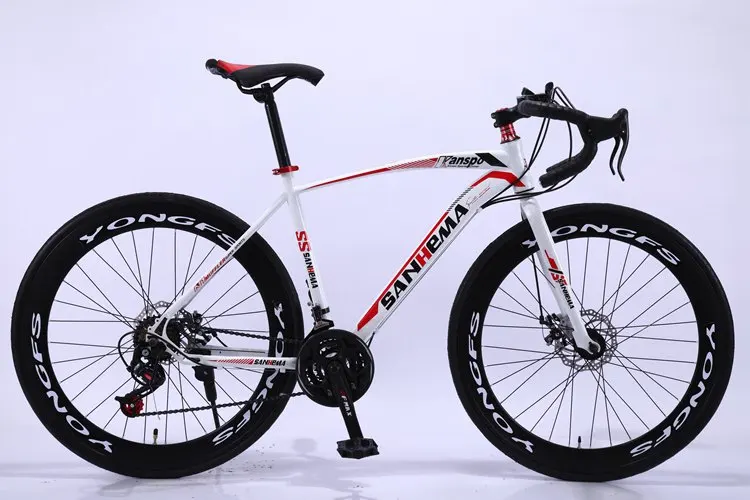 26-inch 60-knife Bend Bicycle Men and Women Road Race City Mountain Bike Variable Speed Dead Fly Double Disc Brake