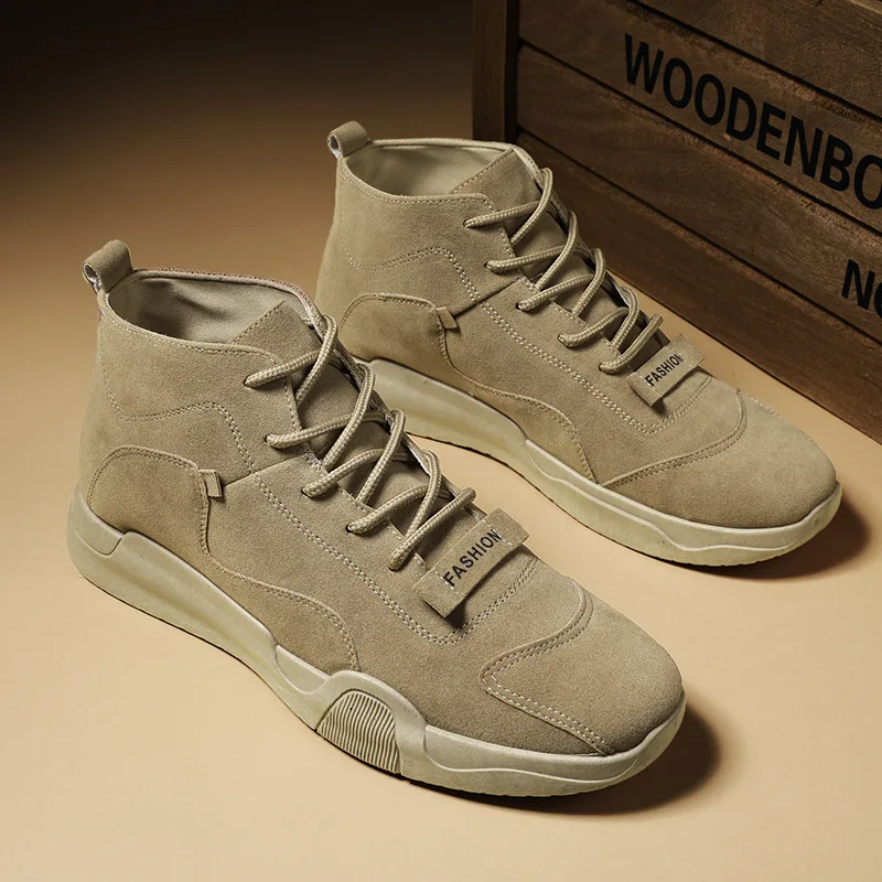 

Nice Fashion Shoes Men Ankle Boots Autumn Early Winter Shoes Brand Male Footwear Mens Casual Booties Thick Sole KA4039