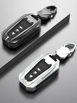 Coperture della copertura della cassa chiave dell'automobile in lega di zinco per Toyota CHR C-HR Prado Prius Camry Corolla RAV4 2017 2018 2019 accessori - Coperture della copertura della cassa chiave dell automobile in lega di zinco per Toyota CHR