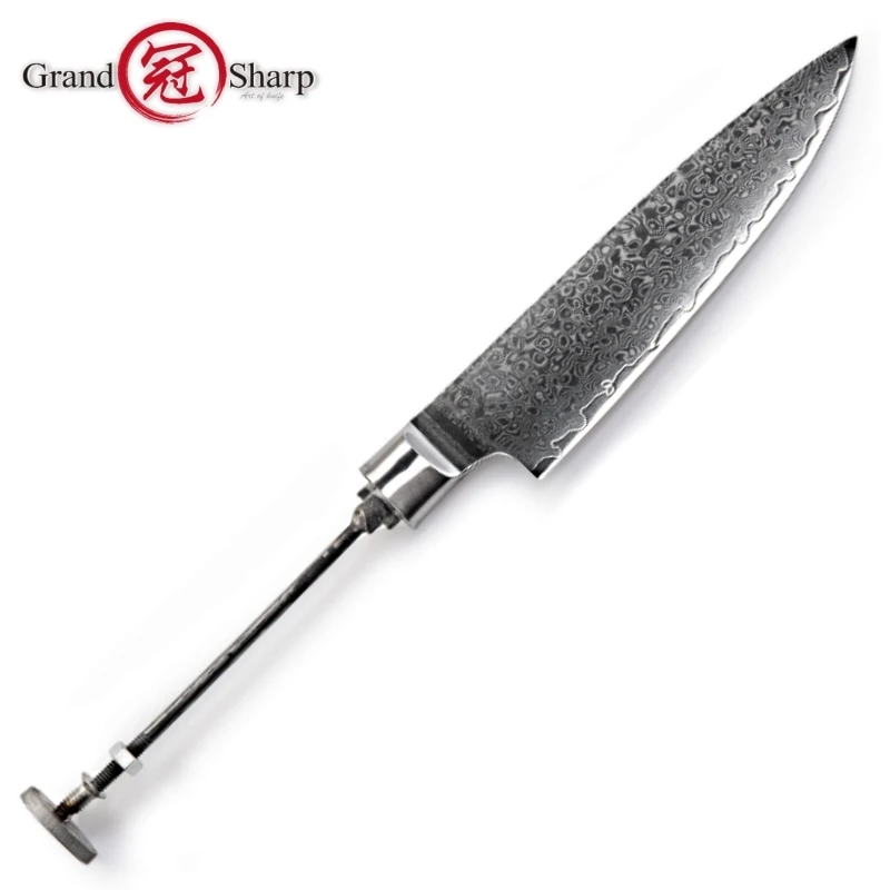 2 шт. дамасский кухонный нож с пустым лезвием VG10 японский дамасский стальной инструмент DIY кухонные ножи части хобби шеф-повара утилита 67 слоев