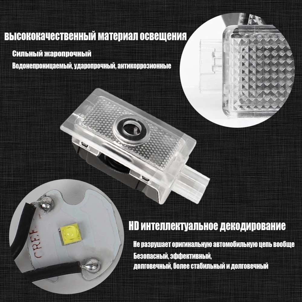 2 шт. Автомобильный светодиодный лазерный проектор для Dodge Charger 2006 2019 Magmun 2005 2008 Avenger