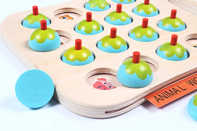 Обучающие и обучающие игрушки детские деревянные цветочные шахматы на запоминание Развивающие детские игрушки для родителей и детей