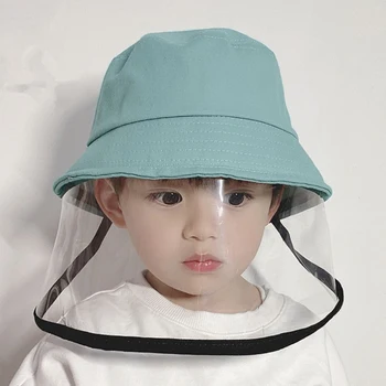 

Protective Bucket Hat Dustproof Cover Kids Anti Fog Windproof Fisherman Childrens Hat New Droplets Spreading Prevent