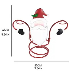 Natal vinho rack de vidro santa boneco de neve vinho suporte de vidro mesa stemware rack de armazenamento suporte de vidro de vinho com 2 ganchos
