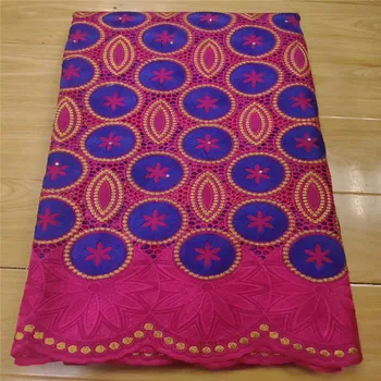 

5 yard Swiss lace fabric 2020 latest Dry lace embroidery African 100% cotton fabrics Swiss voile lace popular Dubai style 3L0526