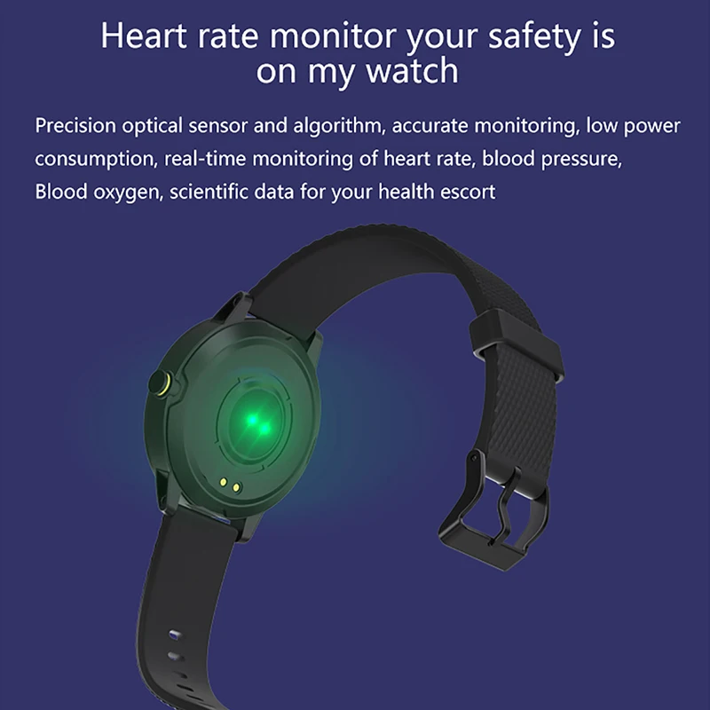 Смарт-часы ESEED S18, мужские, IP67, водонепроницаемые, с полным сенсорным экраном, длительным временем ожидания, для погоды, управление музыкой, умные часы для android
