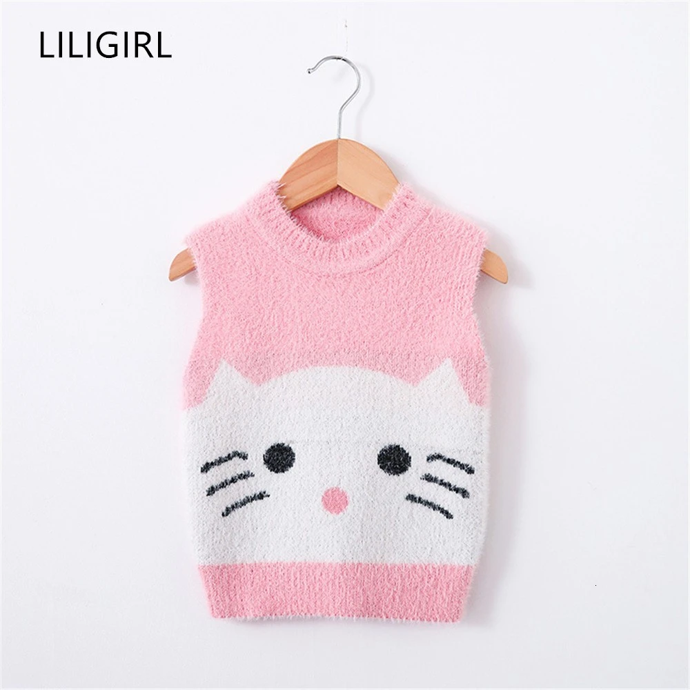 LILIGIRL Новинка жилет для маленьких девочек и мальчиков куртки зимние модные