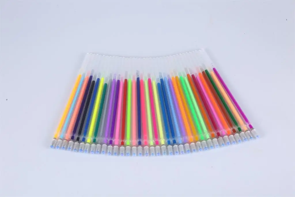 

48 pcs/set 48 Colors Gel Pen Refill Multi Colored Painting Gel Ink Ballpoint Pens Refills Rod for Handle School Stationery