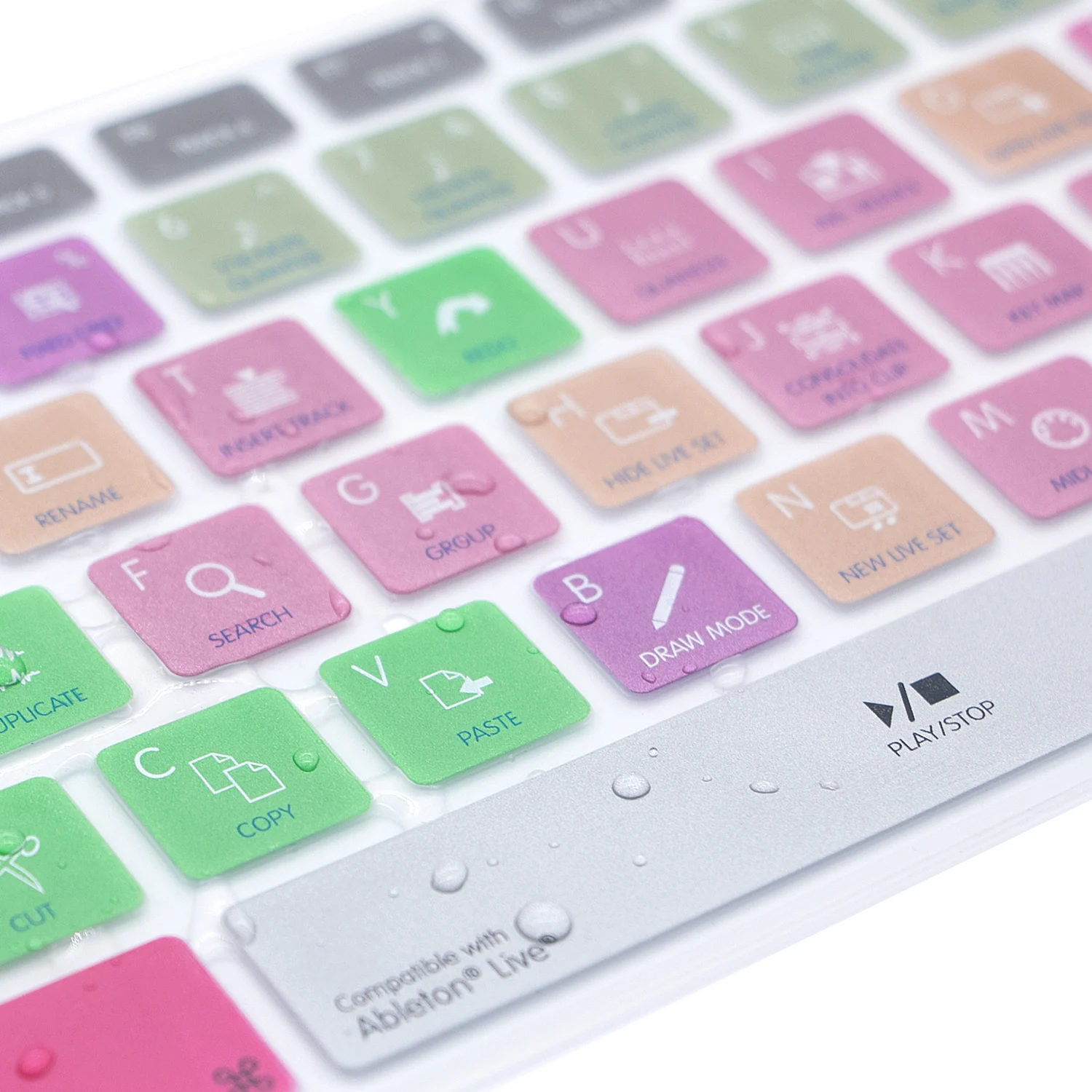 HRH Ableton Live Hotkeys функциональная клавиатура обложка кожа для Apple с цифровой