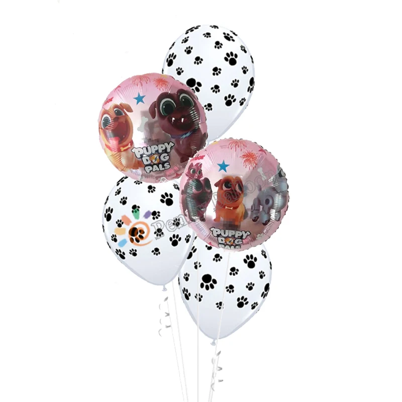 5 шт., набор для щенка, собаки, баллоны, воздушный шар, набор для собак, надувные шары, шары, декор для вечеринки в честь Дня Рождения, игрушки для детей