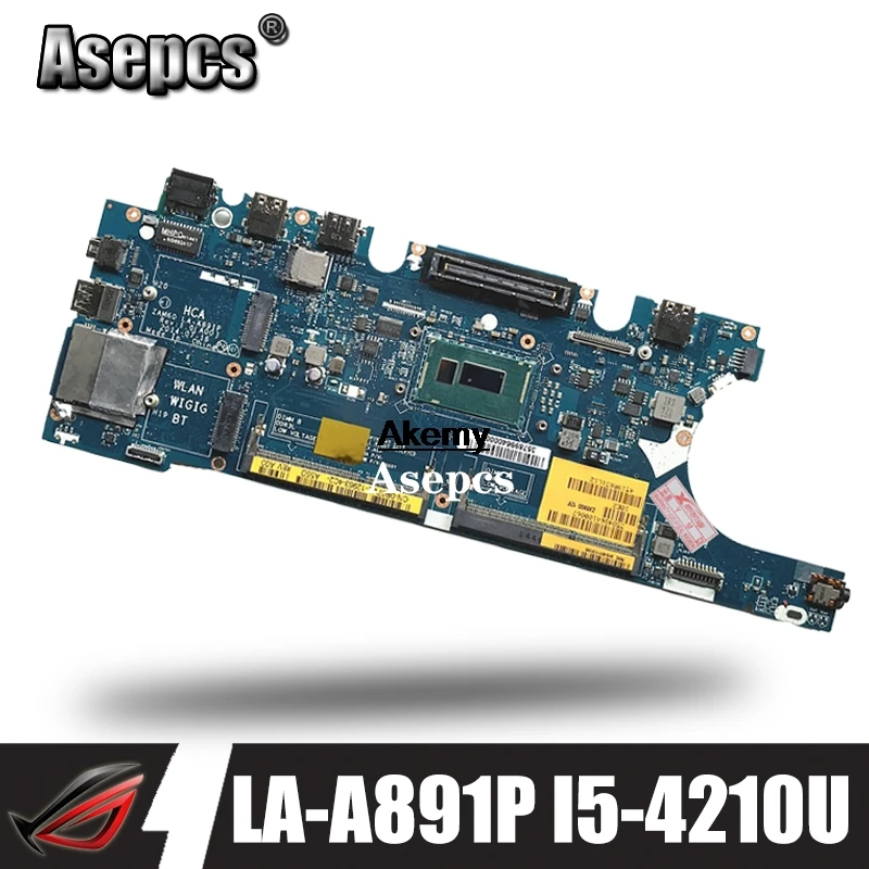 

ZAM60 LA-A891P Laptop motherboard for Dell Latitude E5250 Test original mainboard I5-4200U/4210U