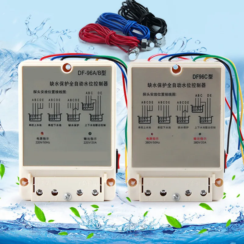 

Liquid Level Detection Sensor Water Pump Controller 16A 20A 220v DF96A/B