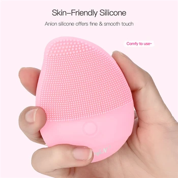 

Electric Facial Cleansing Brush Face Cleanser Silicone Waterproof Ultrasonic Deep Cleaing Skin Care Tools Blackhead Remover 45