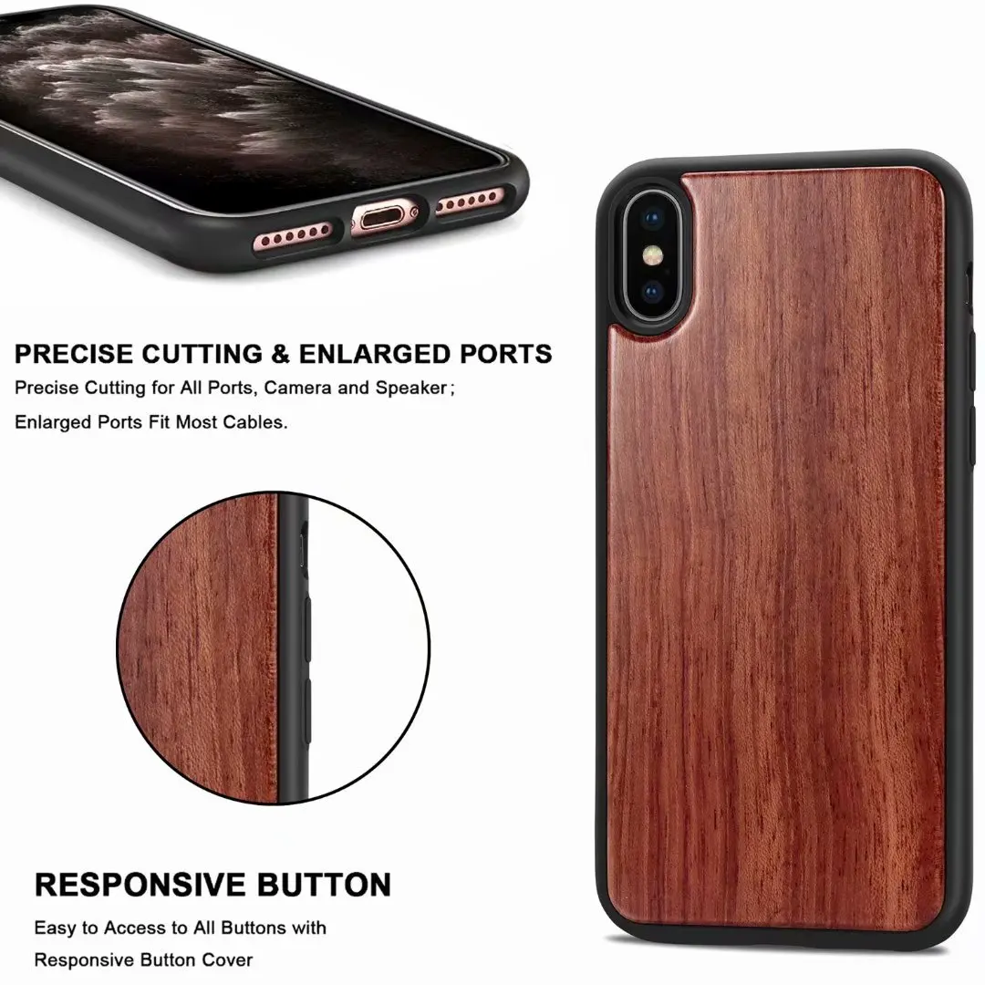 [Высокое качество твердой древесины] Lederen Telefoon чехол для iPhone 7 11 Pro Чехол для iPhone 6S 6 Plus X XS чехол для MAX XR Capa Coque