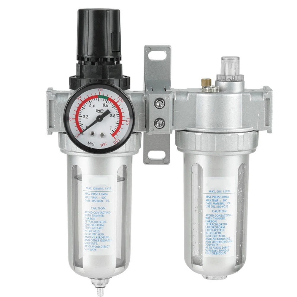 

G1/2 Oil Water Separator Trap Air Compressor High Regulator Gauge Filter