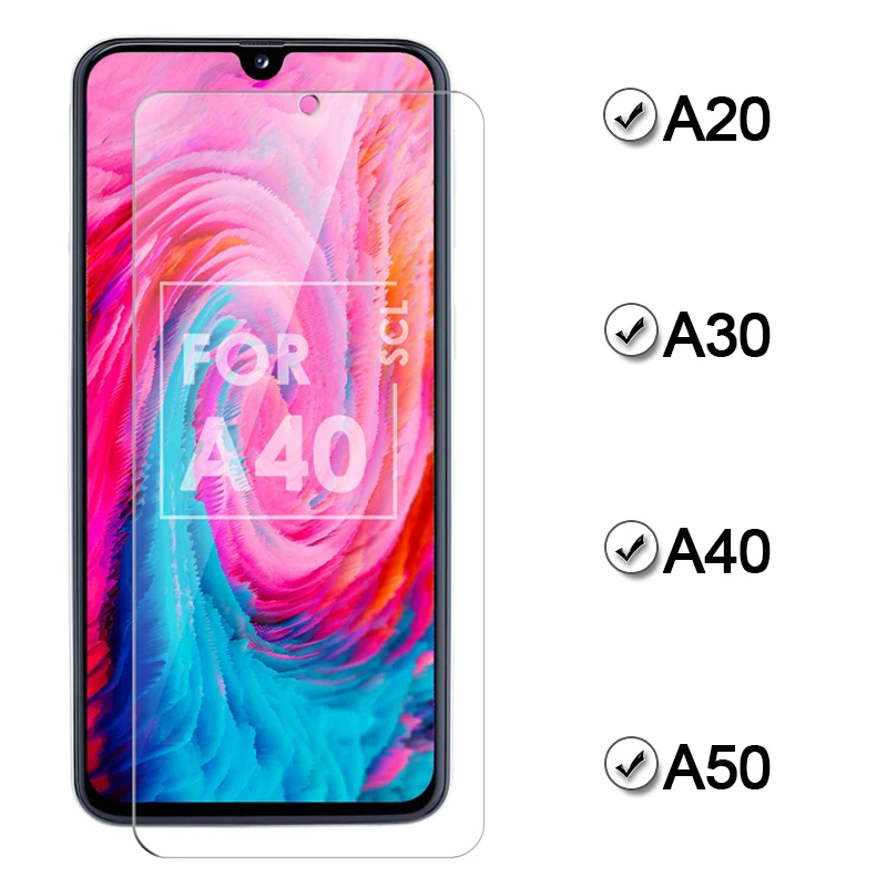 30 Защитная Стекло для samsung A50 A40 A30 A20 Экран протектор на Sam Galaxy A 20 40 50 50A 40A 30A Броня Закаленное стекло пленка