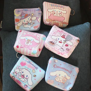 

IVYYE Cinnamoroll Style Anime PU Coin Purse Cartoon Change Bags Coins Wallet Card Key Storage Birthday Gifts