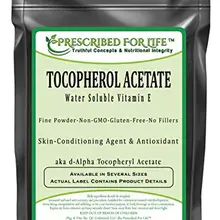 Токоферол ацетат-Водорастворимый Витамин Е Альфа Токоферил ацетат порошок, 2 унции