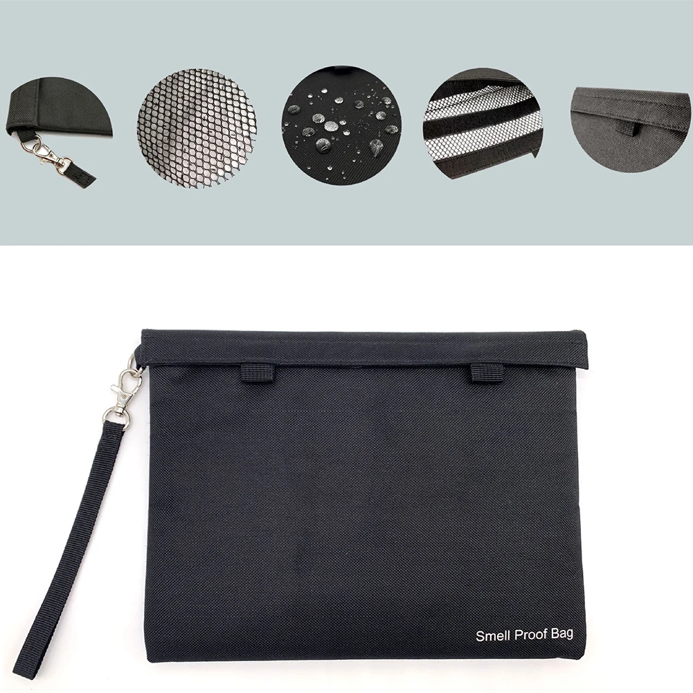 Smell Proof Bag Detachable Handle Tobacco Pouch Odor Protection Waterproof Home Container Smoking Storage Portable Tea Travel