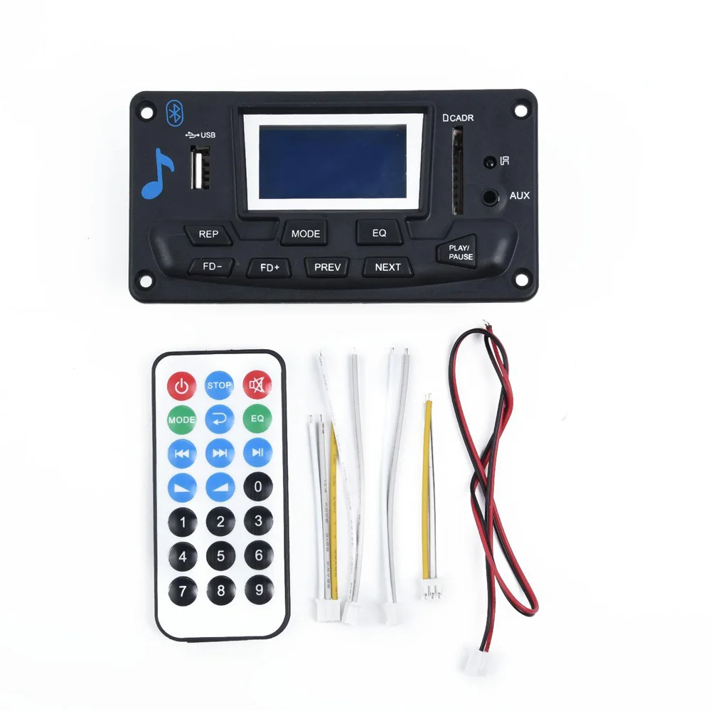 DC 12V Bluetooth 4,0 MP3 декодер плата+ пульт дистанционного управления аудио модуль USB SD управление WAV WMA FM пульт дистанционного нормального воспроизведения