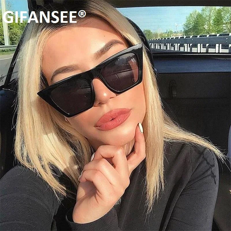 Солнечные очки GIFANSEE кошачий глаз для мужчин и женщин роскошные ретро квадратной