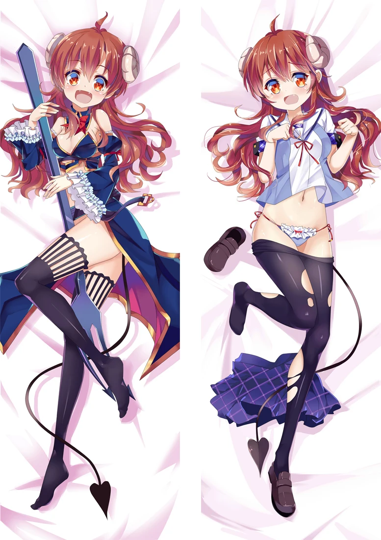 Аниме Machikado Mazoku Dakimakura, чехол с персонажами Yuuko Yoshida, чехол для подушки с изображением девушки-демона, прижимающейся к телу, чехол для подушки