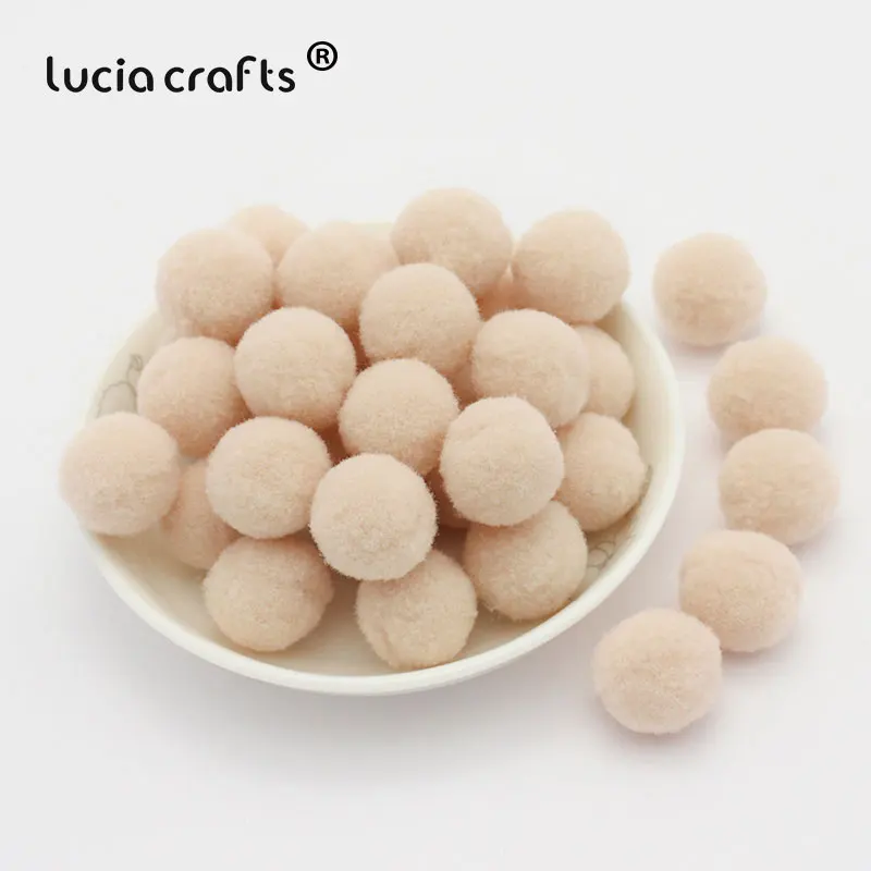 Lucia crafts 288 шт./лот 10 мм Разноцветные помпоны мягкие шарики-Помпоны DIY Швейные Свадебные Скрапбукинг Аксессуары для декора K0405