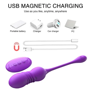 Telescopic Dildo Vibrators for Women Panties Wireless Remote Control Vibrating Eggs Wearable Balls Vibrator G Spot Clit Massager 5