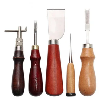 

37Pcs Leather Craft Hand Sewing Tool Kit For Carving Groovers DIY Accessories