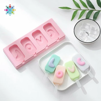 

Summer Silicone Ice Cream Cake Mold Ice Lolly Baking Frozen Mould Tray DIY Cake Tools Kitchen Tool Ice Cube Mould TLS