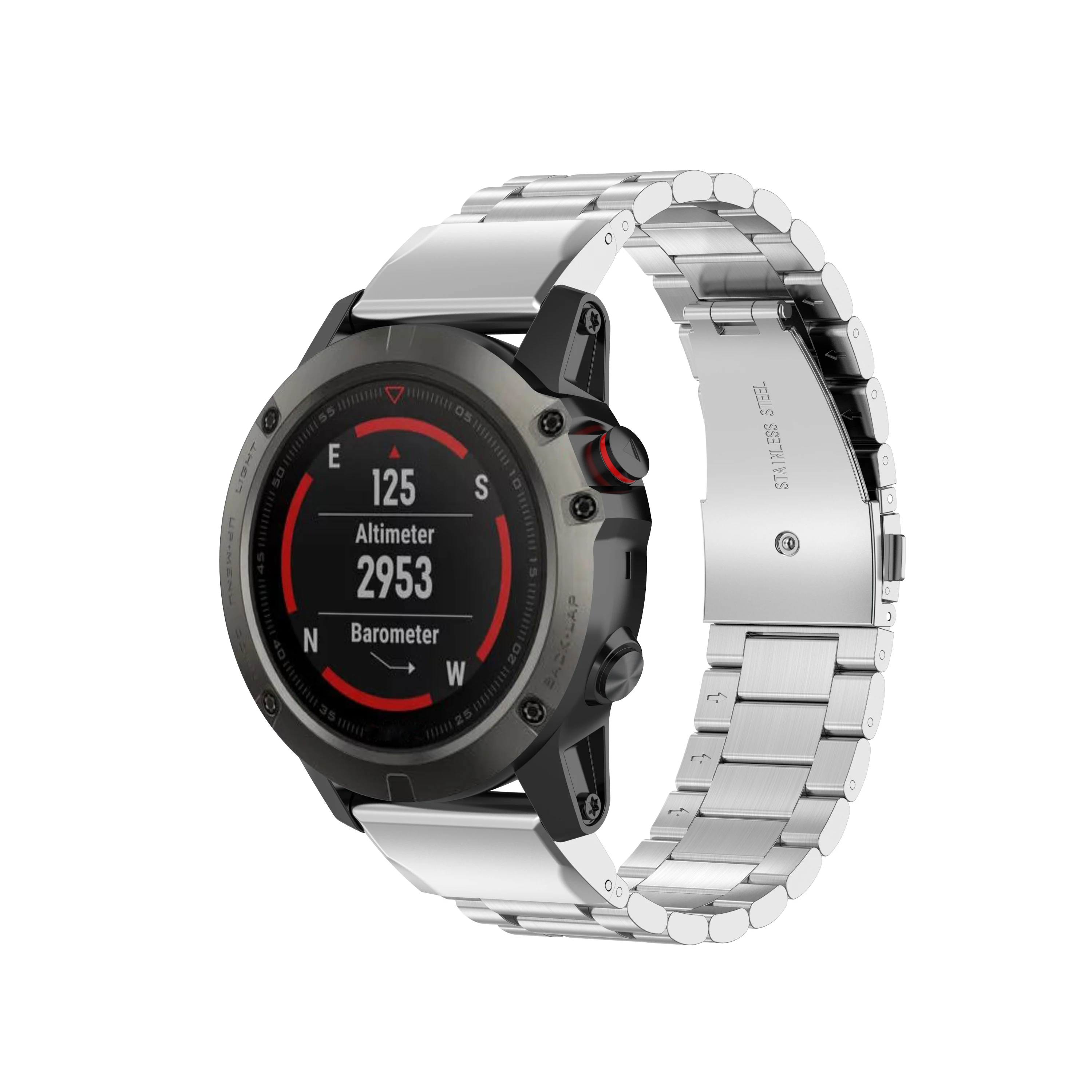 Классический металлический ремешок для Garmin Fenix 6 6X Pro быстросъемный браслет 5 5X Plus /
