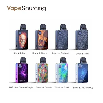 

[Pre-order] Laisimo Forest Wolf Pod Kit built in 1000mAh battery &2ml pod Cartridge pod Vaporizer VS tance max