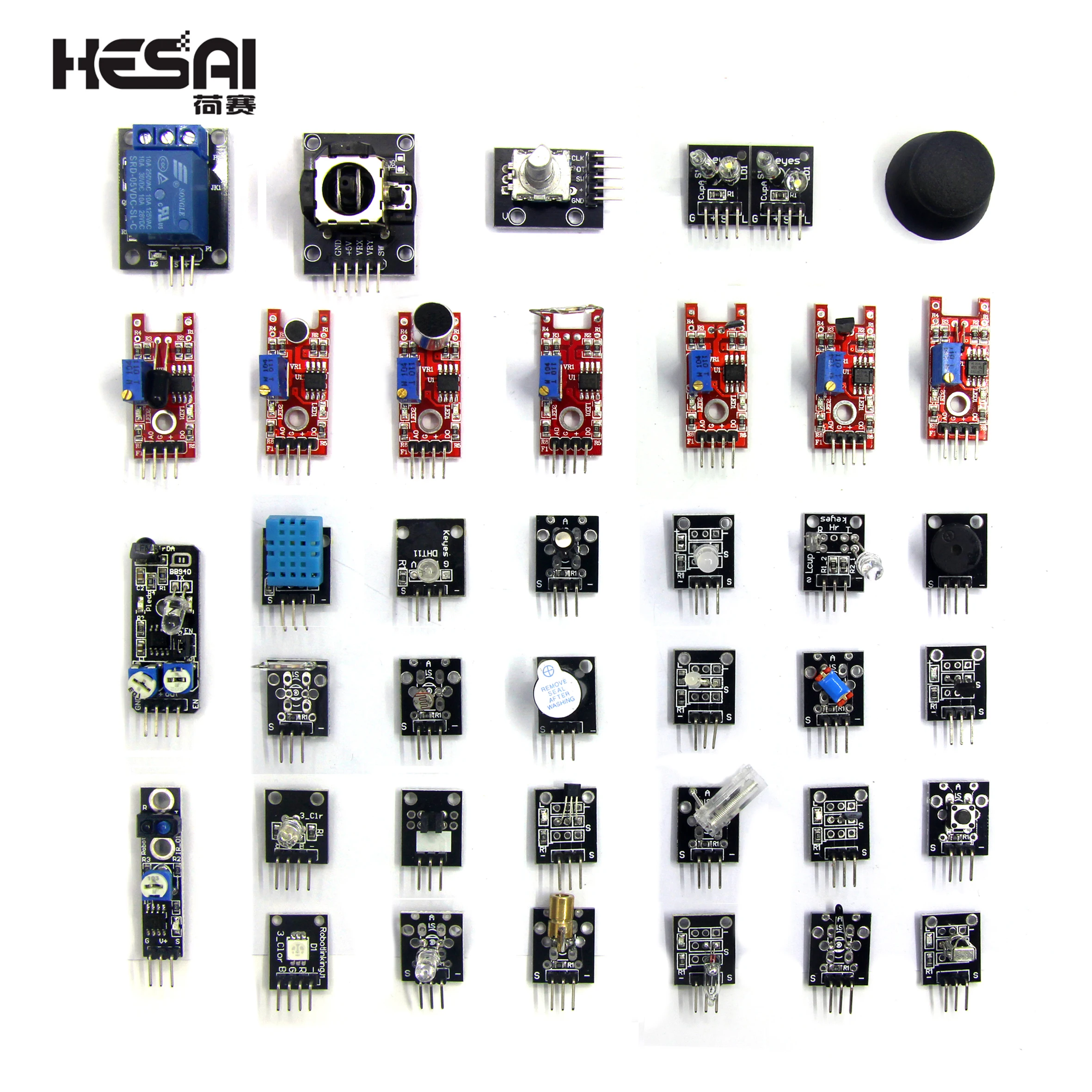 Smart Electronics 37in1 37 in 1 Sensor Kit XY Joystick Rotary Encoder Relay Module DHT11 Voice Laser Sensor for arduino DIY Kit