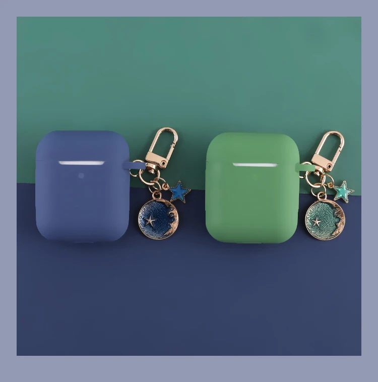Для Apple Airpods 2 Чехол Dream Star беспроводной Bluetooth защитный чехол для наушников с гладкой сенсорной зарядной коробкой Защитная крышка