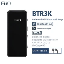 FiiO BTR3K AK4377A * 2 Сбалансированный Bluetooth 5,0 Amp USB DAC, поддержка LDAC/aptX HD lossless HiFi кодеки, звонки в режиме громкой связи, 2,5/3,5 мм FiiO BTR3K AK4377A * 2 Сбалансированный Bluetooth 5,0 Amp USB DAC, поддержка LDAC/aptX HD lossless HiFi кодеки, звонки в режиме громкой связи, 2,5/3,5 мм