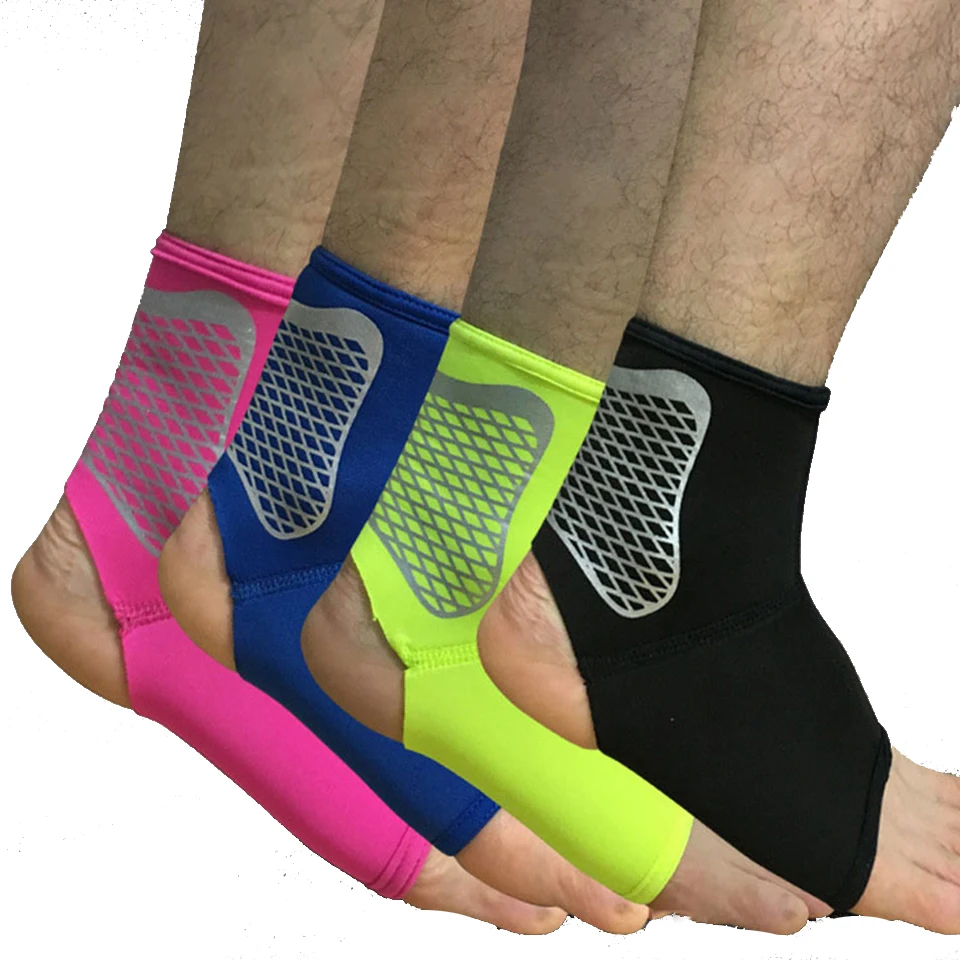 1 пара Спортивная эластичная повязка для лодыжки высокая защита спортивного оборудования для лодыжки безопасность бега Баскетбол поддержка лодыжки 4 цвета