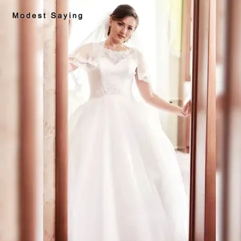 

Elegant Ball Gown Beaded Lace Wedding Dresses 2020 Spring New Arrival Formal Women Ivory Bridal Gowns Custom Made robe de mariee