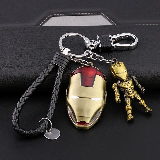 lovers key ring male and female movie superhero role  key chain mobile phone bag pendant gift