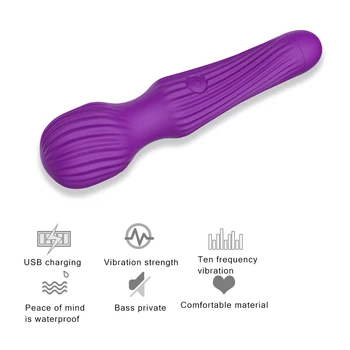 AV Stick Powerful Multi-mode Vibrator Vagina Clitoris G-spot Female Masturbator Dildo Anal Plug Female Sex Toy Male Adult Shop 4