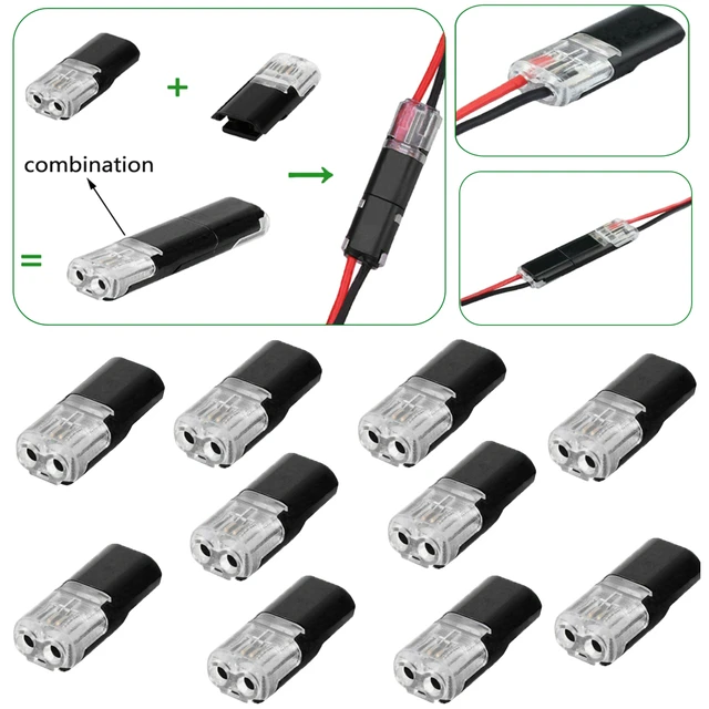 Bornes Connecteur Fil Accessoires Femelle 10 pièces Voiture électrique