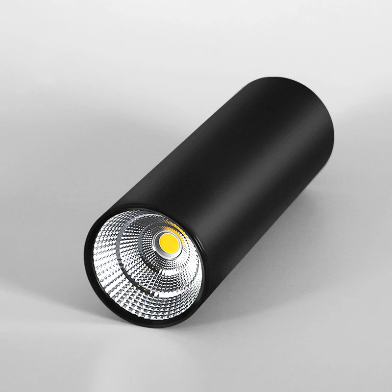 조광 가능한 표면 장착 실린더 COB LED 다운라이트, 긴 튜브 스포트라이트, LED 천장 조명, 실내 조명, AC85  265V, 10W