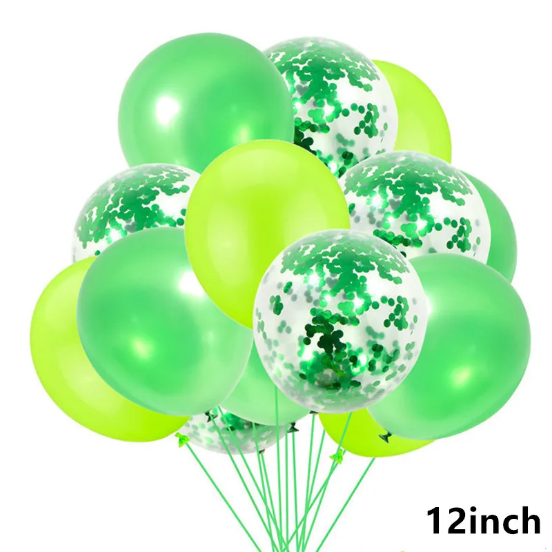 40 дюймов цифровой фольгированный шар для мальчиков и девочек 0, 1, 2, 3, 4, 5, 6, 7, 8, 9 лет, зеленый шар с цифрами на день рождения, украшение для детского душа - Color: 15pcs as picture
