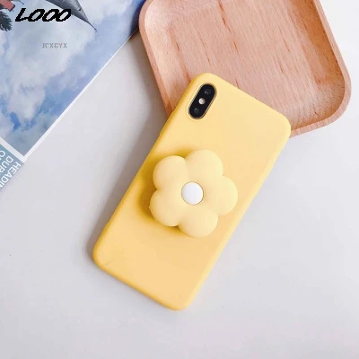 3D милый мультяшный цветочный трендовый мягкий чехол для телефона iphone X XR XS MAX 11 Pro
