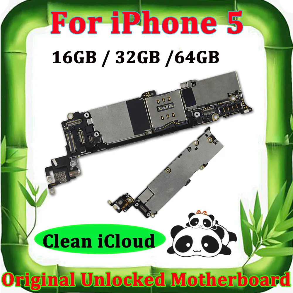 Полностью разблокированная для iphone 5 Материнская плата оригинальная разборная материнская плата для iphone 5 материнская плата с системой IOS