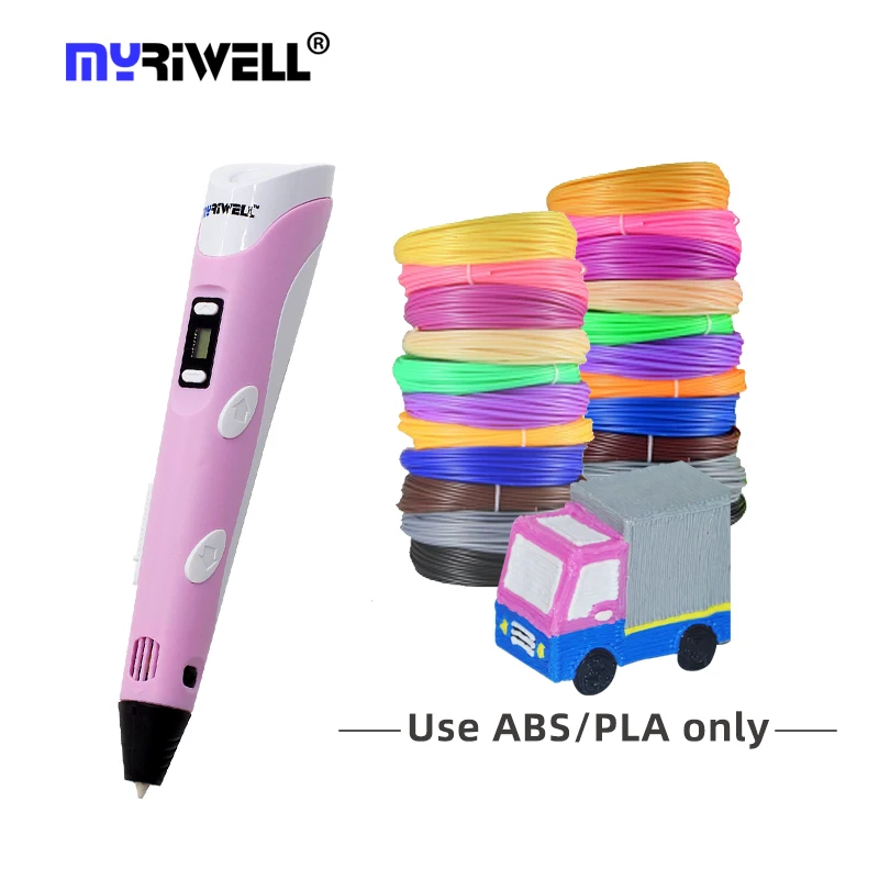 3d-ручка Myriwell для детей и взрослых креативный адаптер с ЖК-дисплеем наполнителем 50