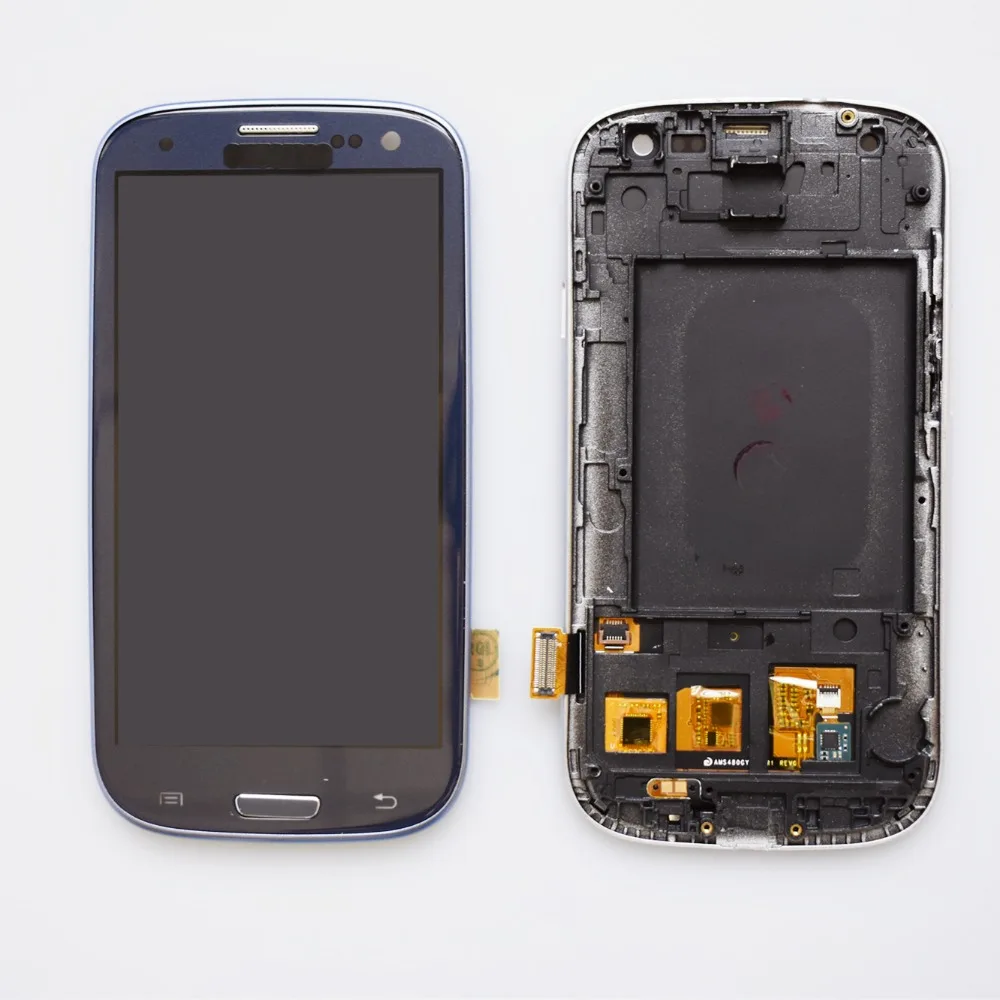 4,8 ''S3 TFT lcd дисплей lcd кодирующий преобразователь сенсорного экрана в сборе с рамкой зарядки для samsung Galaxy S3 i9300 i9300i i9308i i9305