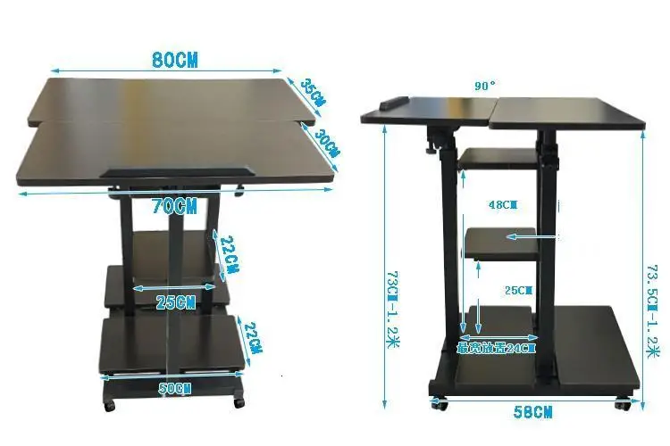 Bureau Meuble офисная настольная подставка для ноутбука scrivana Lap Mesa Dobravel Регулируемая прикроватная тумбочка для ноутбука компьютерный стол для учебы