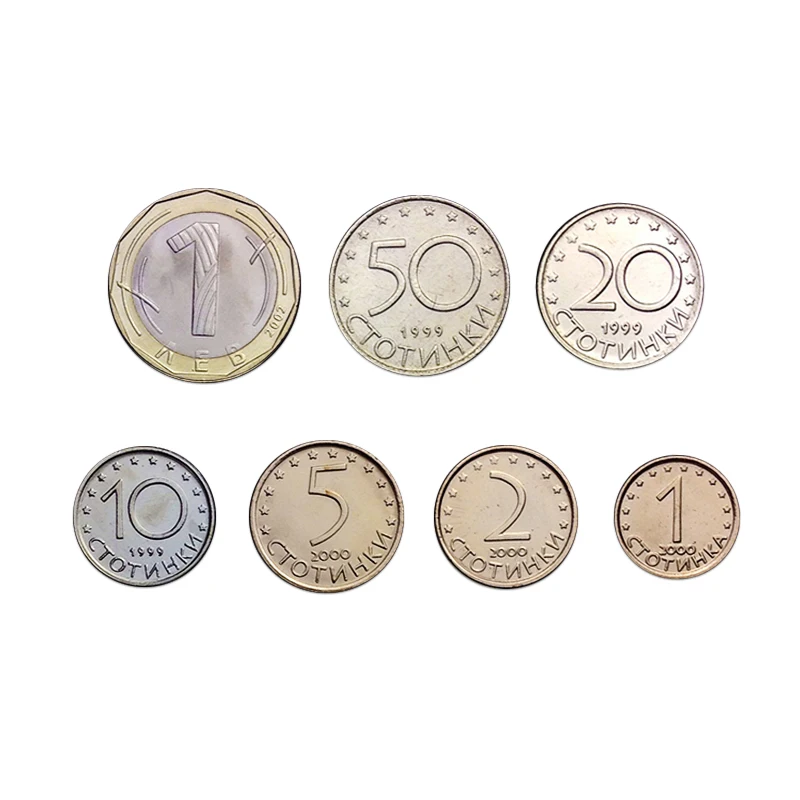 

Bulgarian Coin Europe New Original Coins 7 Pieces Set Collectible Edition Real Rare Unc Commemorative Coin