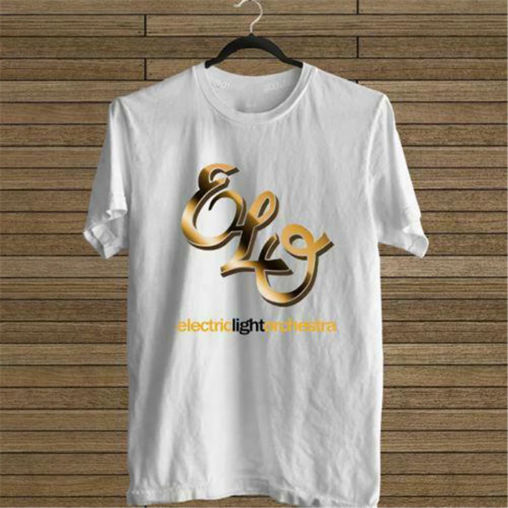 New Electric Light Orchestra White T-Shirt Tee Usa Size Em1 Gym Shirt |