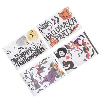 

2pcs Stickers Decorative Attractive Chic Creative Funny Self-adhesive Decals Decorations for Party Hotel Window Bar Halloween
